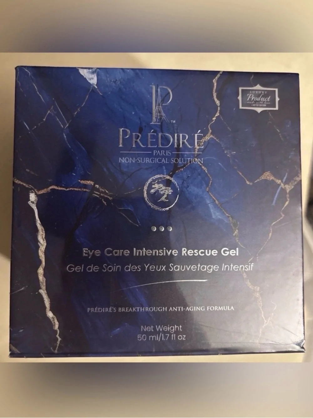 PREDIRE PARIS Intensive Rapid Renewal Rescue Eye Anti-Aging Gel ~ Retail $1250